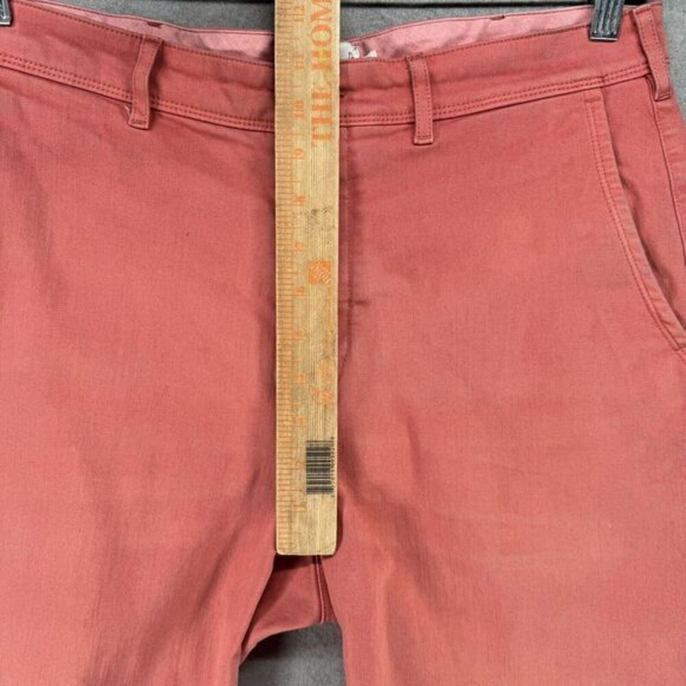 Wellen Shorts Mens Size 33 Coral Pink Chino Flat Front Bermuda READ Playa - Picture 10 of 14